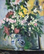 Paul Cezanne Les deux vases de fleurs oil